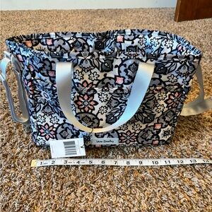 Vera Bradley Black and Pink Floral tote